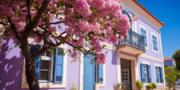 Portugal Housing Market Growth: Lisbon Defies Slow Trend 37 Traditional Portuguese street showcasing beautiful, quaint homes.