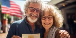 Golden Visa Permits: USA Dominates Portugal's 2023 Listings 5 American recipients of the golden visa permits in Portugal celebrating.